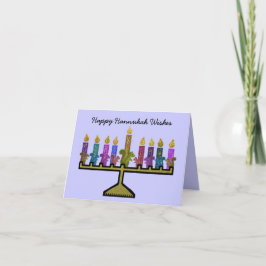 Cartões de Hannukah Menorah dos esquilos