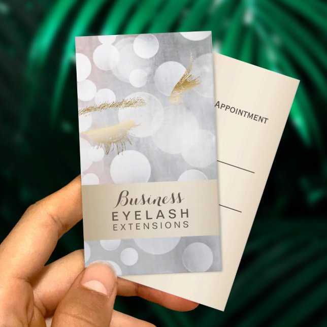 Cartões de horário | Extensões Eyelash Modernas (Criador carregado)