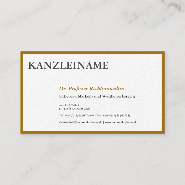 Cartões de identificação Dourados (Frente)