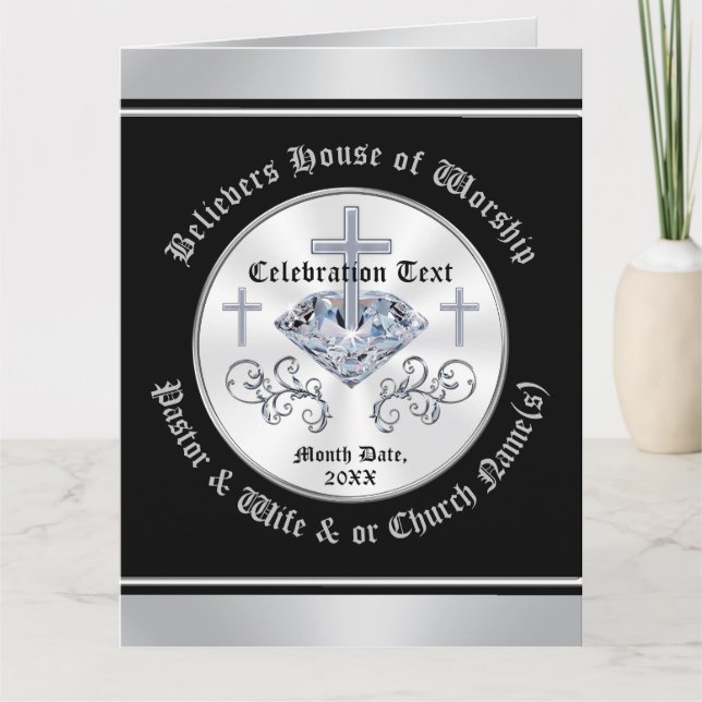 Cartões de Igreja Personalizados para QUALQUER OCA (Frente)