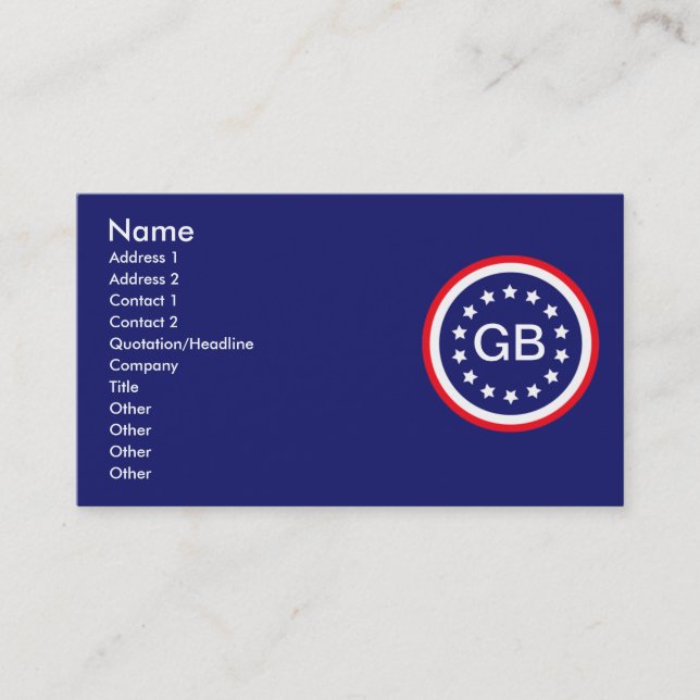 Cartões de informação (Frente)