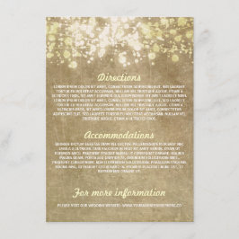 Cartões de informação de casamento ruidosos