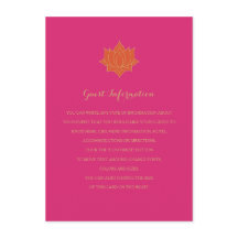 Cartões de Inserção de Mehndi Elegantes