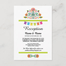 Cartões de Inserção Mexicanos para Festa de Recepç