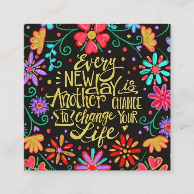 Cartões de inspirivência "Todos os Novos Dias" (Frente)