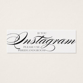 Cartões de instagrama de casamento com fonte de gu