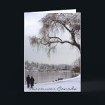 Cartões de inverno do Vancouver Cartões românticos<br><div class="desc">Cartões de inverno Vancouver Personalizados Cartões de inverno na Wonderland Vancouver's Stanley Park Saudação Cartões e Convites Vancouver Lagoa perdida do Canadá Cartões de inverno de Souvenir Personalizados Cartões de Natal canadenses Cobertos de neve Cartões de inverno Cartões de inverno Vancouver Florestas Paisagens Belos Casais de inverno Ocidental Canadense Personalizados...</div>