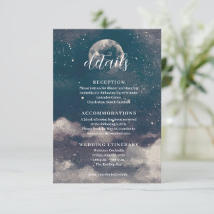 Cartões de Invólucro de Casamento Starry Night Moo