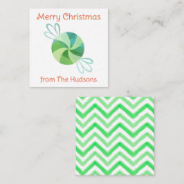 Cartões De Invólucro Para Enchentes De Pepperminta