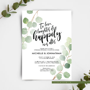 Cartões de Janto para o Casamento Eucalyptus