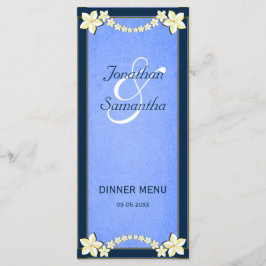 Cartões de Janto Rustic Blue Floral