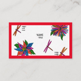 Cartões de jardim coloridos