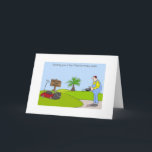 Cartões de jardinagem do feliz aniversario,<br><div class="desc">Uma de minhas criações dos desenhos animados,  onde um jardineiro é mostrado que sega um gramado usando um controlo a distância. Um bom candidato como um cartão de aniversário cómico para alguém que ama jardinar.</div>