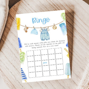Cartões de Jogo de Bingo para Chá de Bebê do Menin