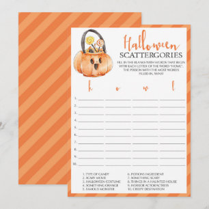 Cartões de Jogo de Festa de Halloween