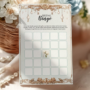 Cartões de Jogo do Bingo do chá de panela Pérolas 