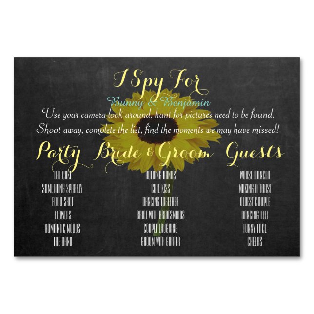 Cartões de Jogo Fotográfico de Casamento Definição (Frente)