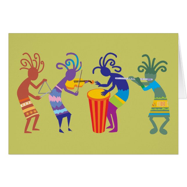 Cartões de Kokopelli (Frente horizontal)