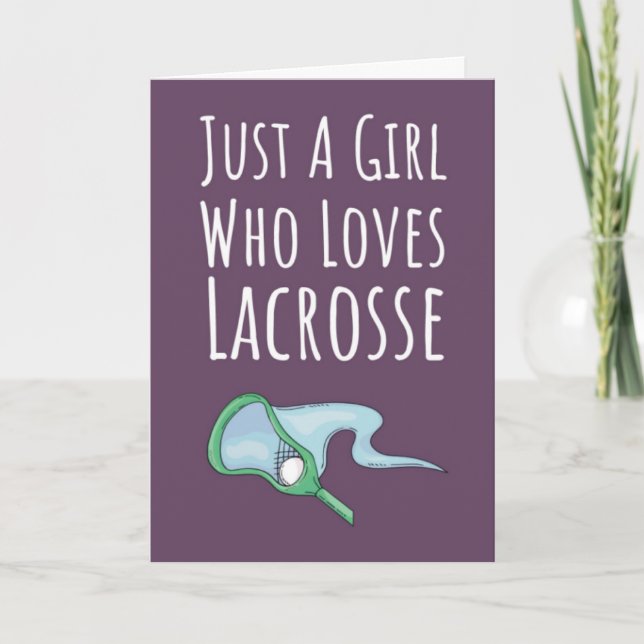 Cartões de Lacrosse Rosa Fofo Para Crianças Bebê M (Frente)