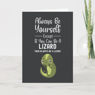 Cartões de Lagarto Fofo Engraçados Humorísticos Ré