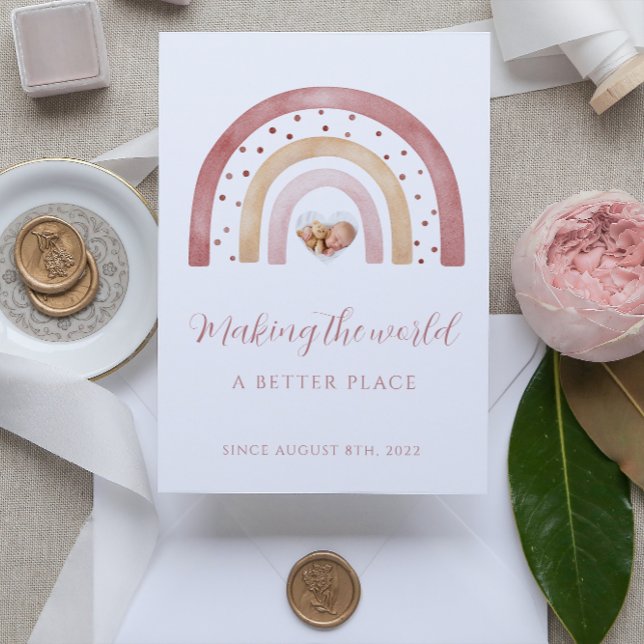 Cartões de lançamento do Boho Rainbow (Criador carregado)