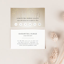 Cartões de lealdade da Cadeia de Chuva do ouro