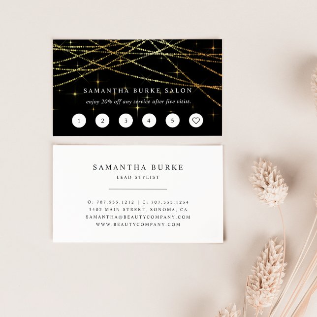 Cartões de Lealdade da Garland ouro (Criador carregado)