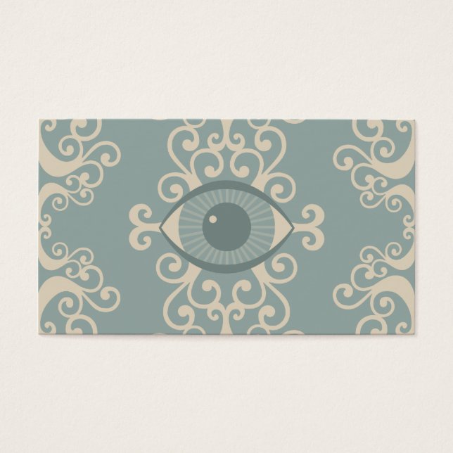 Cartões de Leitor Psicológico Damask Eyeball (Frente)