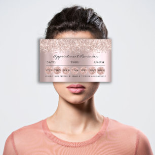 Cartões de Lembrete de Compromisso Lash de Ativaçã