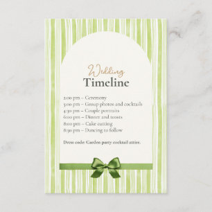 Cartões de Linha do Tempo de Casamento com Código 