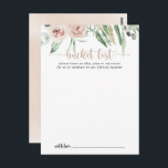 Cartões de Lista de Baldes de Casamentos Rosa Rosa<br><div class="desc">Estes clássicos cartões de balde de rosas rosa-poeirento são a atividade perfeita para uma recepção de casamento ou chá de panela rústica. O design apresenta elegantes rosas rosa poeirentas e poeirentas e folhagem verde, perfeitamente reunidas em belos buquês. Altere o texto para se adequar a qualquer evento de vida. O...</div>