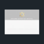 CARTÕES DE LOCAL Bar Mitzvah, estrela david da cin<br><div class="desc">NOTA - O EFEITO DE FOLHA DE OURO BRILHO É UMA IMAGEM IMPRESSA Use-as como placas de lugar como parte de seu EVENTO - basta escrever manualmente os nomes de seus convidados ou adicionar tipo e usar como cartões de favor bonitos! Configurar como um modelo é simples para você adicionar...</div>
