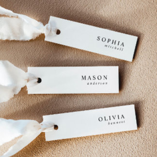 Cartões de Local com Nome de Casamento Elegante