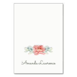 Cartões de Local da Flor de Cores Aquáticas