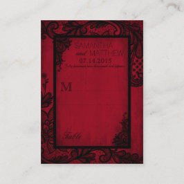 Cartões de Local de Casamento de gótico Grunge