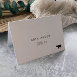 Cartões de Local de Casamento de Opção de Menu Bov<br><div class="desc">Estas modernas opções de cardápio de carne de vaca são perfeitas para um casamento minimalista. O simples design preto e branco apresenta uma tipografia industrial única, com estilo boho moderno. Personalizável em qualquer cor. Mantenha o design mínimo e elegante, como está, ou personalize-o adicionando seus próprios gráficos e trabalhos de...</div>