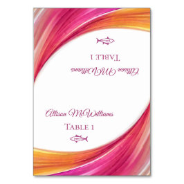 Cartões de Local de Casamento - Ícone de Peixe-