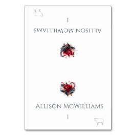 Cartões de Local de Casamento - Rosa com Forma De