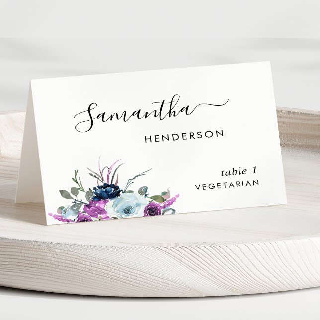 Cartões de Local Personalizados de Casamento com L (Criador carregado)