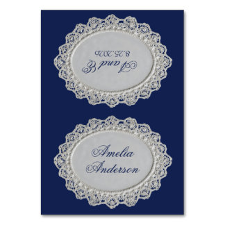 Cartões de Localização de Casamento Azul Royale co