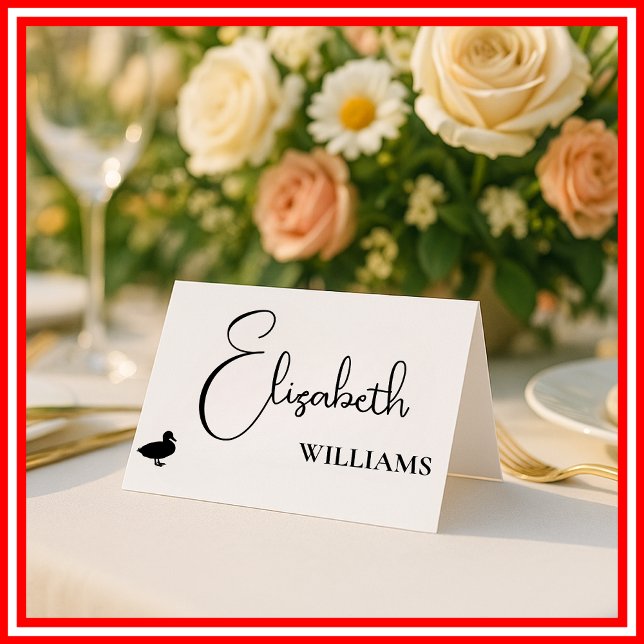 Cartões de Localização de Casamento com Menu de Pa (Criador carregado)