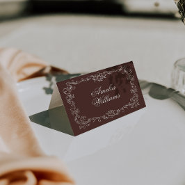 Cartões de Localização de Casamento em Marrom Choc