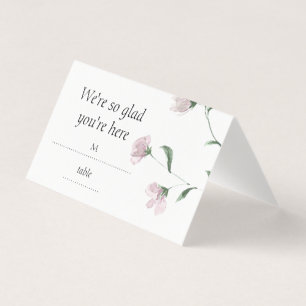 Cartões de Localização de Casamento Florais Rosa M