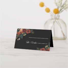 Cartões de Localização de Casamento Floral Românti
