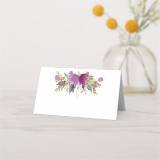 Cartões de Localização de Flores Selvagens Roxas D