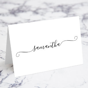 Cartões de Localização de Nome de Assinatura Swash