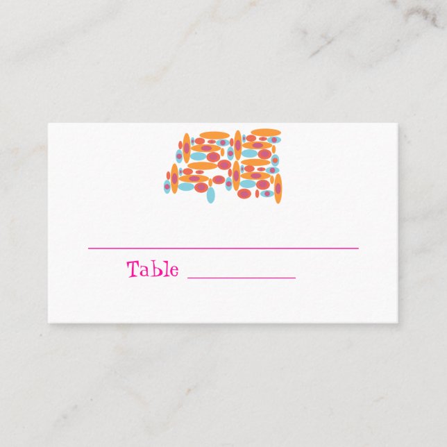 Cartões de Localização do Hip Bat Mitzvah (Frente)