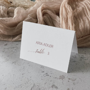 Cartões de localização Elegante para Rosa Dourada 