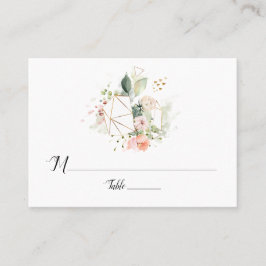 Cartões de Localização Geométrica Dourada, Rosa-Pê