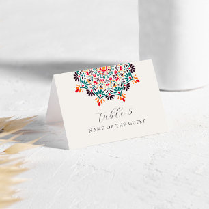 Cartões de Localização Mandala Floral Rústico Boho